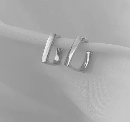 Exquisite Gold Color Square Hoop Geometric Earrings
