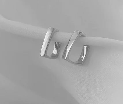 Exquisite Gold Color Square Hoop Geometric Earrings